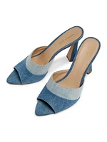 Thora 85MM Denim Mules