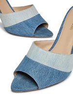 Thora 85MM Denim Mules