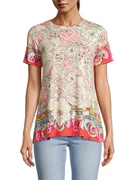 The Janie Favorite Floral Short-Sleeve T-Shirt