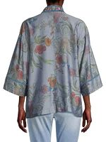 Liliana Floral Kimono-Inspired Shirt