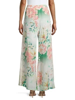 Ruksana Floral Silk Pants