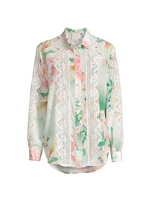 Ruksana Floral Silk Shirt