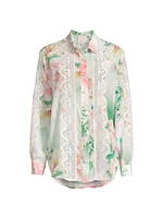 Ruksana Floral Silk Shirt