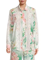 Ruksana Floral Silk Shirt