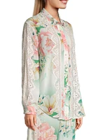 Ruksana Floral Silk Shirt