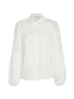 The Ellison Crochet Cotton Blouse