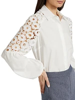 The Ellison Crochet Cotton Blouse