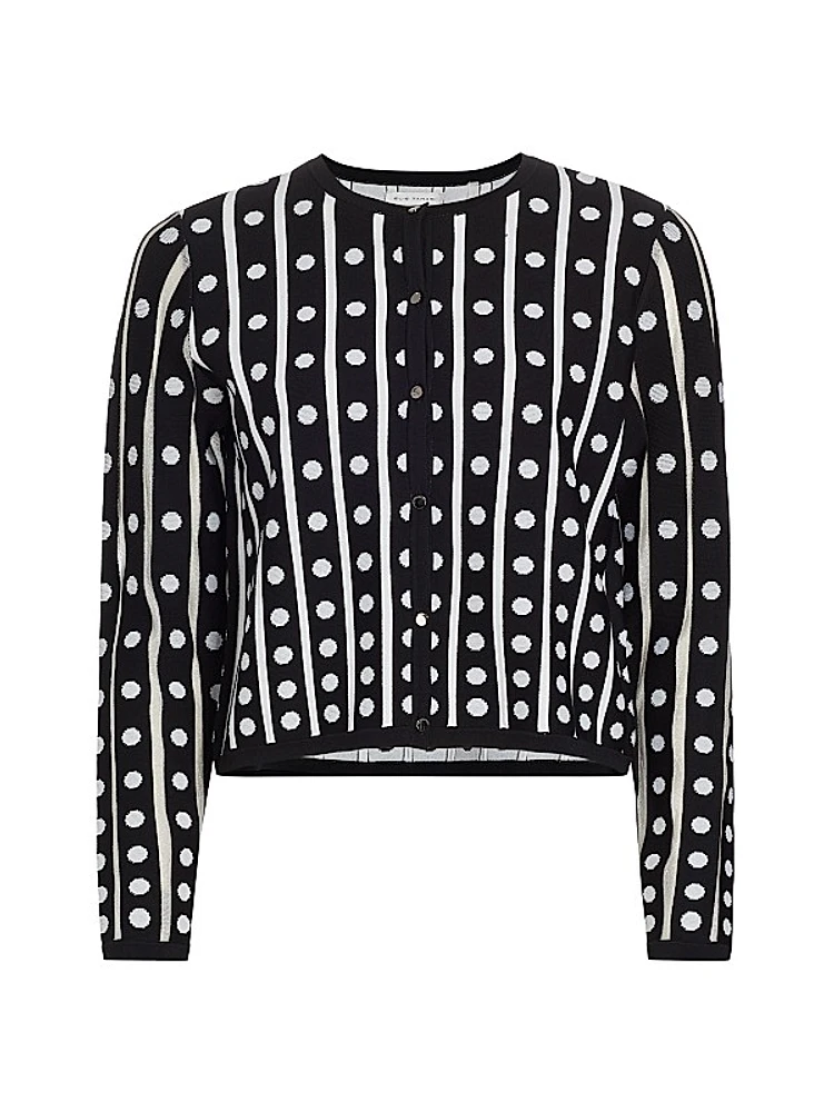 The Ari Polka Dot Cardigan