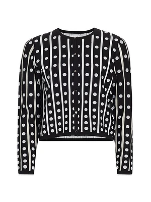 The Ari Polka Dot Cardigan