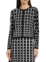 The Ari Polka Dot Cardigan