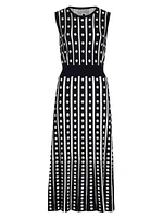 The Ari Dot Sleeveless Sweaterdress