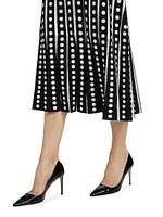 The Ari Dot Sleeveless Sweaterdress