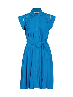 The Marlowe Embroidered Midi-Shirtdress