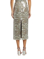 Alpha Sequined Midi-Skirt