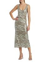 Alpha Sequined Midi-Skirt