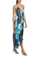 Jeanette Floral Ruffled Midi-Dress