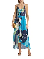 Jeanette Floral Ruffled Midi-Dress