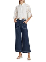 Theodora High-Rise Cropped Jeans