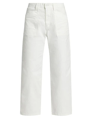 Rancho Rigid Wide Crop Cargo Jeans