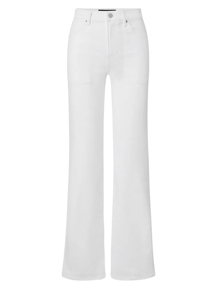 Crosbie Stretch High-Rise Straight-Leg Jeans