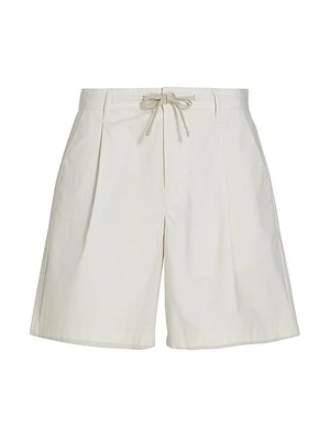 Raw Studio Pleated Cotton Shorts