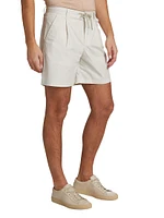 Raw Studio Pleated Cotton Shorts