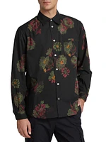 Cloak Floral Cotton Button-Front Shirt