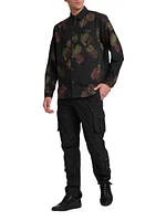 Cloak Floral Cotton Button-Front Shirt