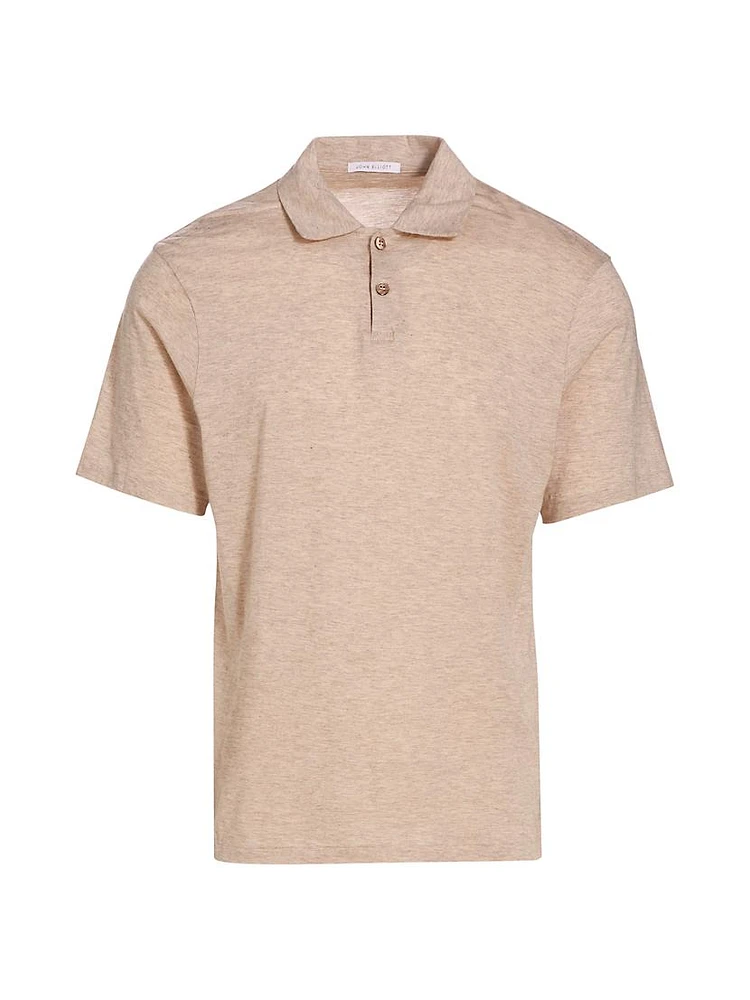 Cotton-Blend Short-Sleeve Polo Shirt