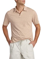 Cotton-Blend Short-Sleeve Polo Shirt