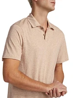 Cotton-Blend Short-Sleeve Polo Shirt