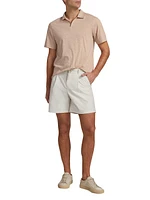 Cotton-Blend Short-Sleeve Polo Shirt