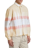 Rugby Hemi Oversized Tie-Dye Cotton Shirt