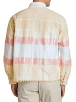 Rugby Hemi Oversized Tie-Dye Cotton Shirt