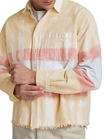 Rugby Hemi Oversized Tie-Dye Cotton Shirt