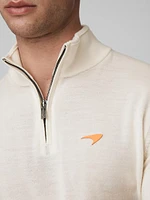 Reiss x McLaren F1 Team Hatch Wool Half-Zip Pullover