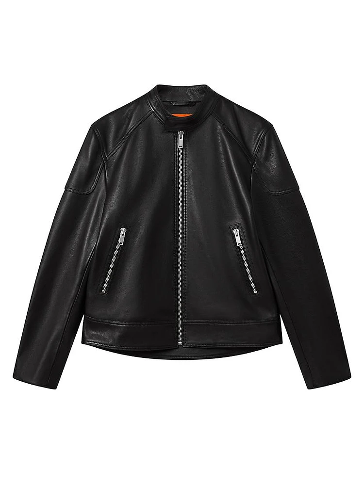 Reiss x McLaren F1 Team Piston Leather Moto Jacket