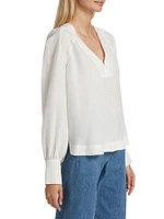 Osler Silk V-Neck Top