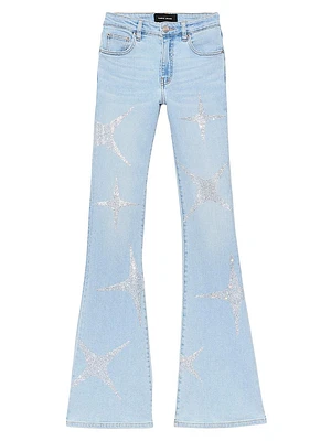 Hotfix Stars Flared Jeans