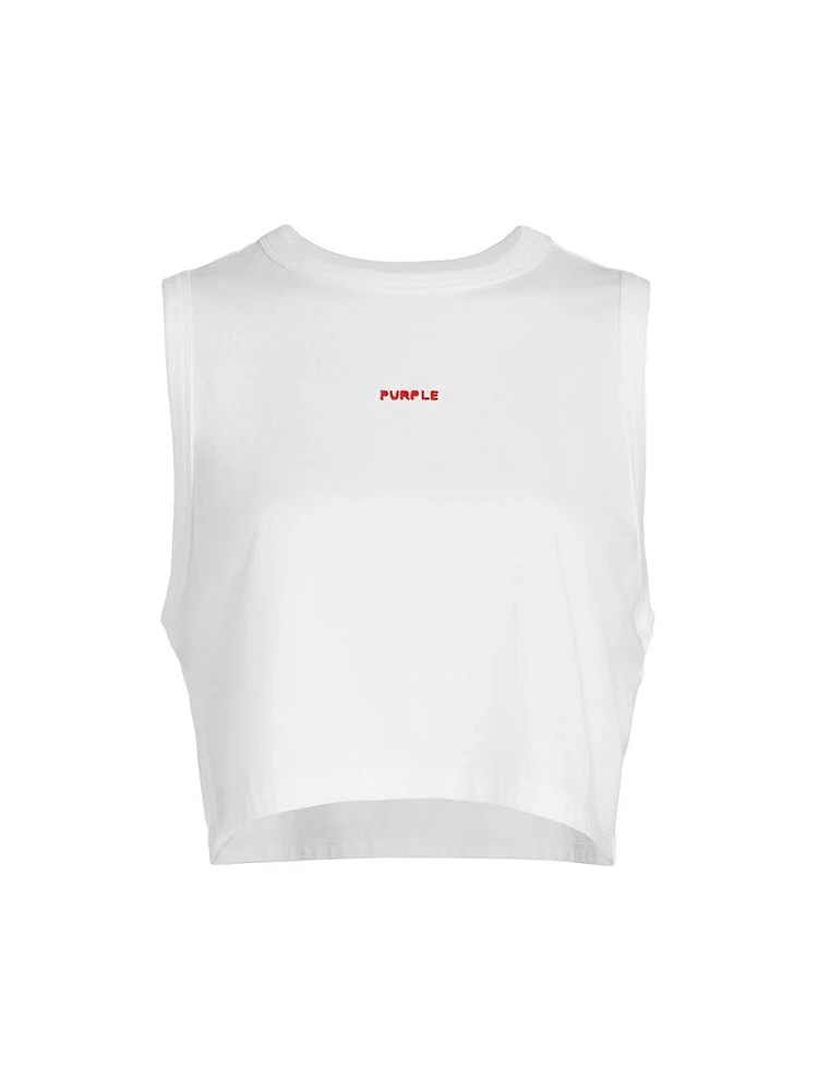 Cotton Jersey Crop Muscle Tee