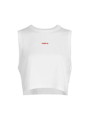 Cotton Jersey Crop Muscle Tee