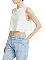 Cotton Jersey Crop Muscle Tee