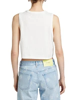 Cotton Jersey Crop Muscle Tee