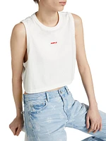 Cotton Jersey Crop Muscle Tee