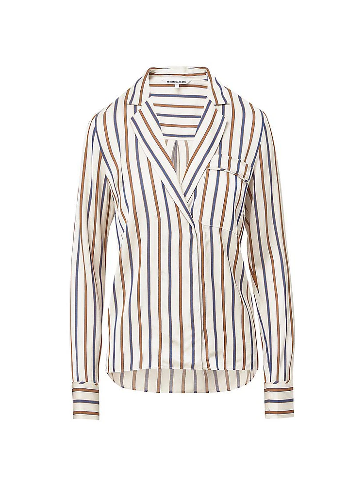 Lusanne Stripe Long-Sleeve Shirt