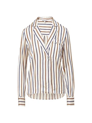 Lusanne Stripe Long-Sleeve Shirt