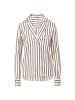 Lusanne Stripe Long-Sleeve Shirt