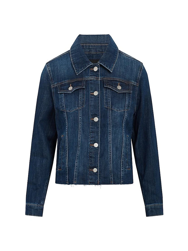 The Relaxed Raw-Hem Denim Jacket