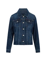 The Relaxed Raw-Hem Denim Jacket