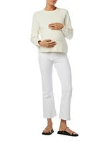 The Icon Maternity Boot Cut Crop Jeans